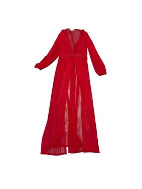 Women's Red and Pink Casual-dress